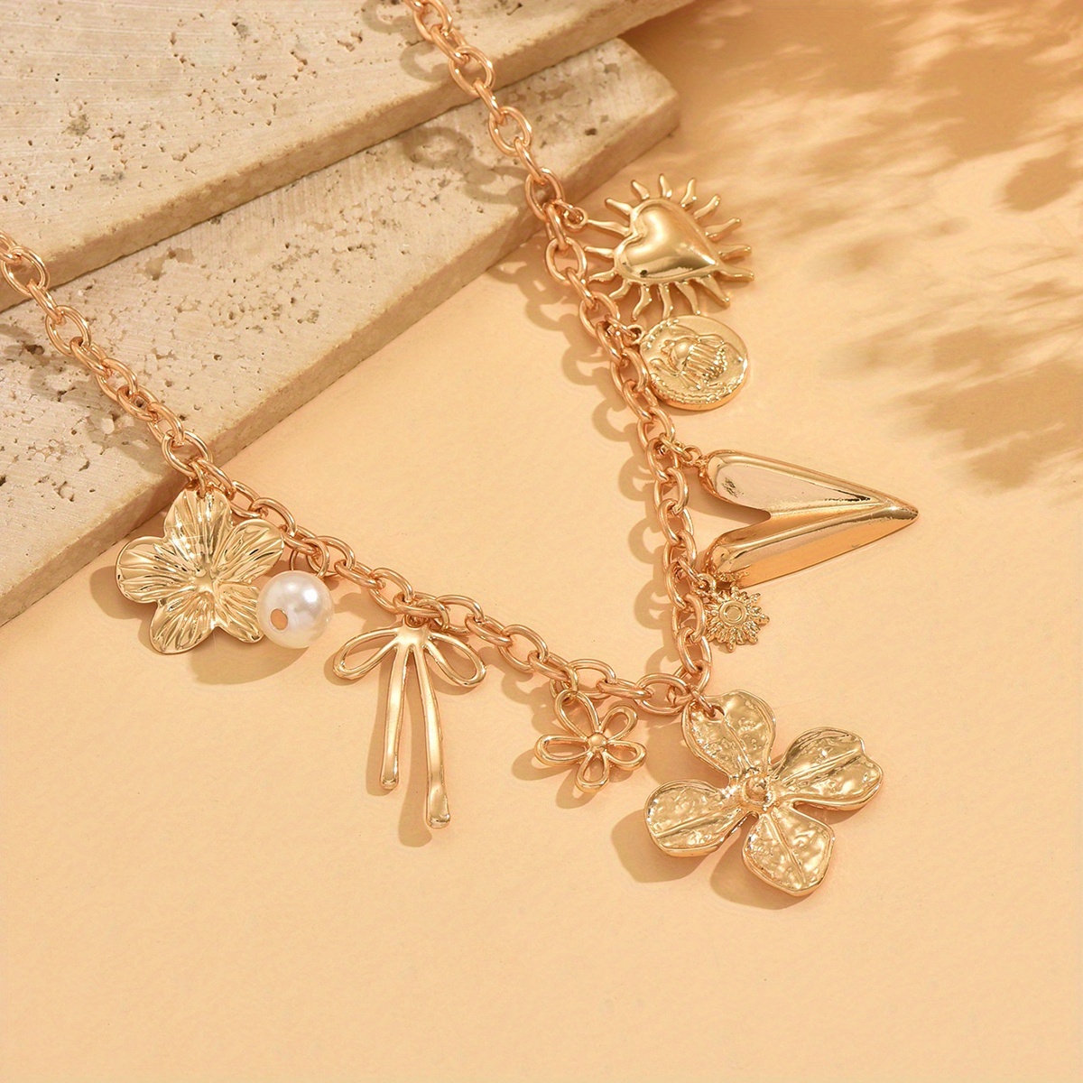 Women's Creative Multi-Pendant Statement Choker Necklace